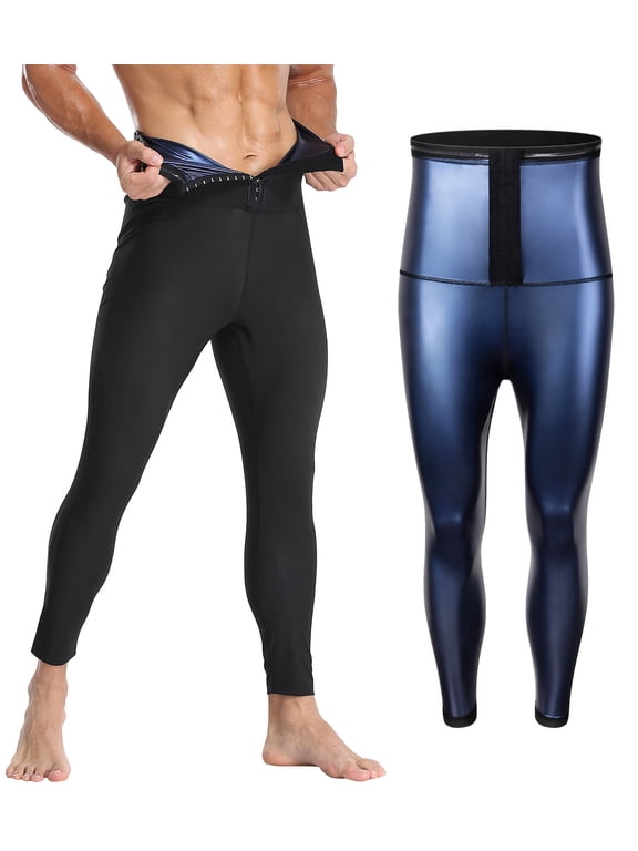 Sauna Sweat Leggings for Men Hight Waist Compression Sauna suits for Workout
