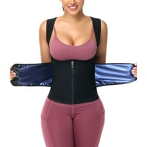 Vaslanda Sauna Sweat Suit for Women Waist Trainer Workout Faja Weight Vest Body Shaper Shirt Band