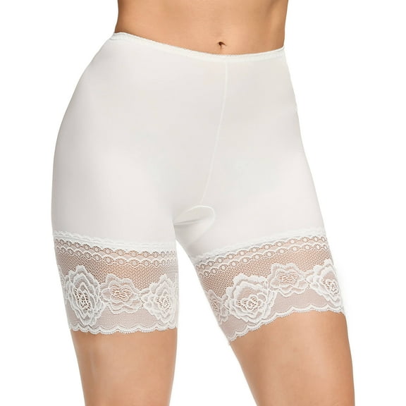 Vaslanda Slip Shorts for Under Dresses Women Elastic Anti Chafing Underwear Lace Slip Yoga Biker Shorts Boxer Briefs