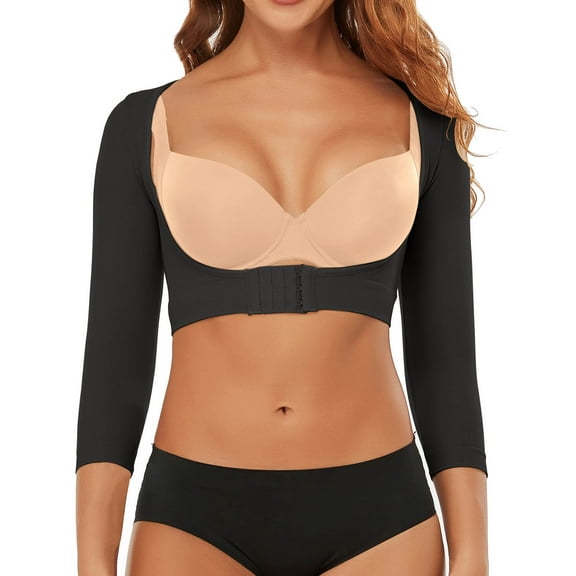 Vaslanda Upper Arm Shaper Post Surgical Slimmer Compression Sleeves Tops Shapewear for Women
