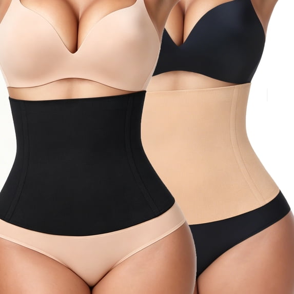 Vaslanda Waist Trainer for Women Tummy Control Postpartum Underbust Seamless Firm Shaping Waist Trainer