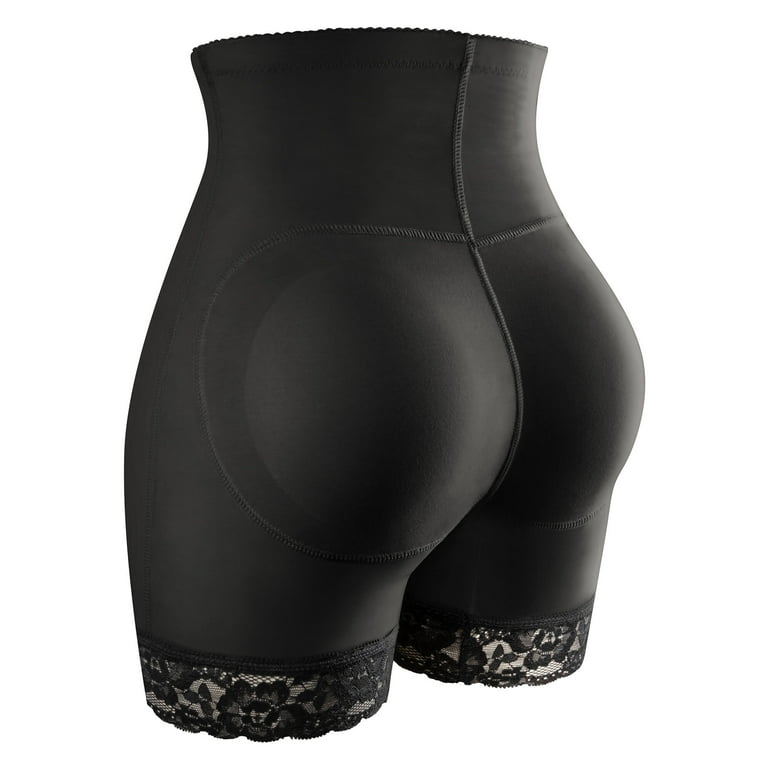 Seamless Compression Butt Enhancing Shapewear Shorts - Black