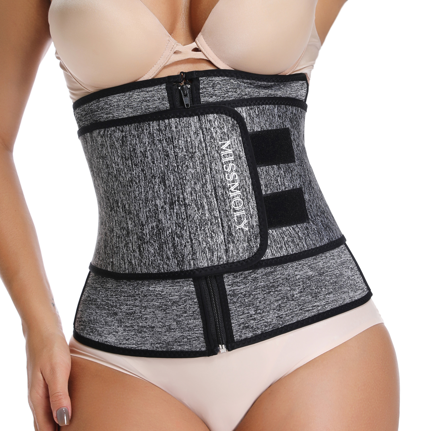 Vaslanda Women Waist Trainer Cincher Belt Tummy Control Sweat Girdle Workout Slim Belly Band for