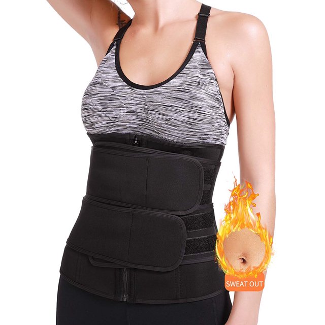 Vaslanda Women Waist Trainer Cincher Belt Tummy Control Sweat Girdle