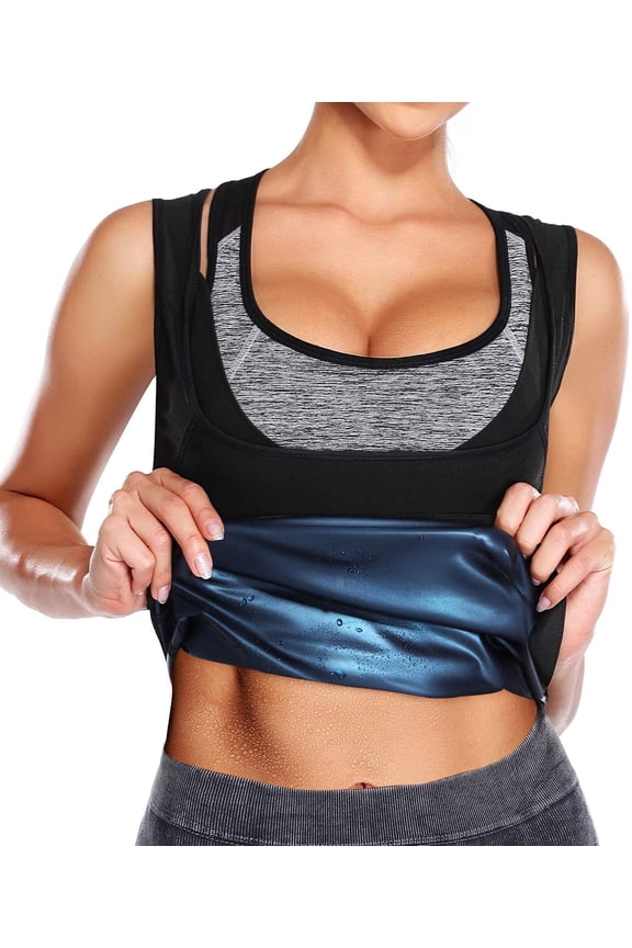 Women's Premium Workout Tank Top Slimming Polymer Sauna Vest