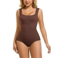 thumbnail image 1 of Vaslanda Women's Waist Trainer Seamless Round Neck Tummy Control Shapewear Bodysuit, 1 of 7