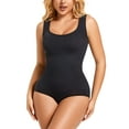 thumbnail image 1 of Vaslanda Women's Waist Trainer Seamless Round Neck Tummy Control Shapewear Bodysuit, 1 of 7