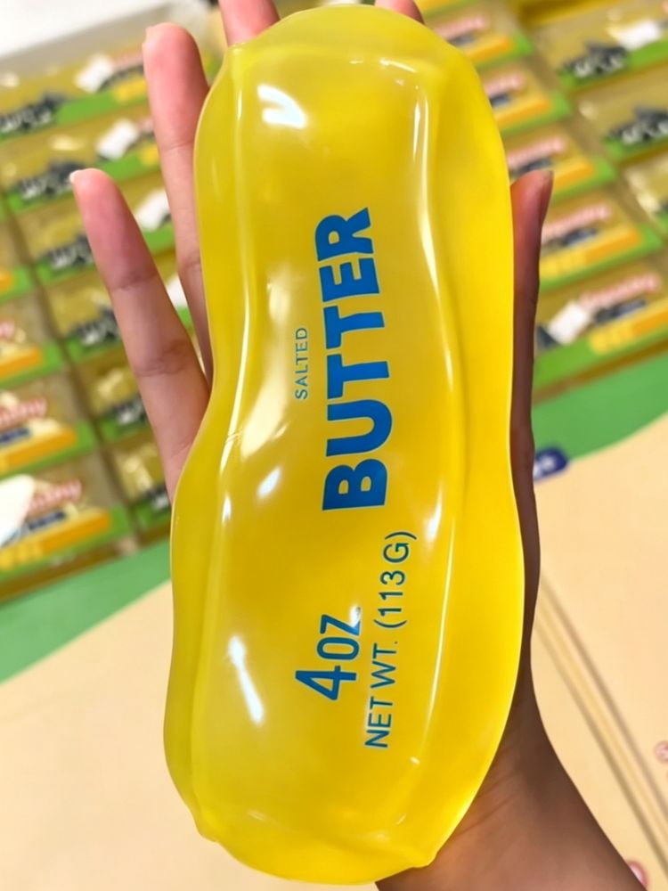 Vasline Butter Stick Squishy , Realistic 4oz Salted Butter Stress Squeeze Toy, Soft Moldable Food Sensory Toy for Kids Adults, Novelty Fidget Toy Desk Gift