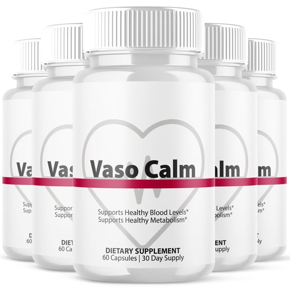 Vaso Calm Blood Support Pills Advanced Formula Vitamin Supplement VasoCalm 300 Capsules