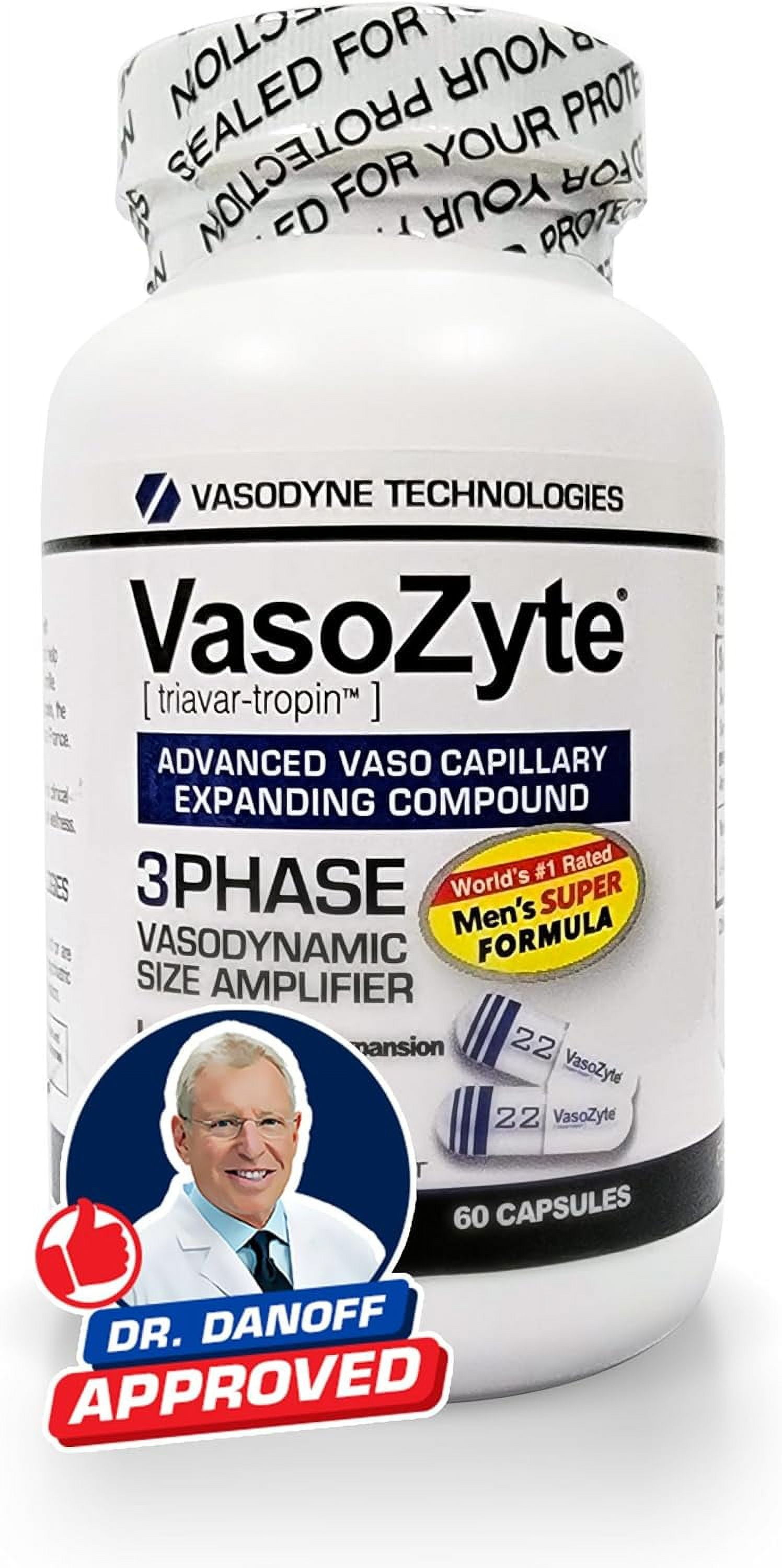 VasoZyte - Supports Nitric Oxide & Healthy Blood Flow - with Our Exclusive Formula Featuring Oligopin, and Our Crystal Pure Extraction Process - for Well-Being - 30 Day Supply - 60 Capsules