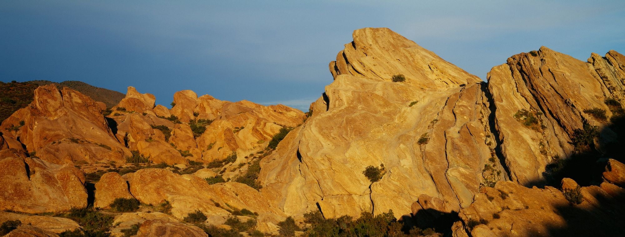 Vasquez Rocks State Park Sunset California Canvas Art - Panoramic Images (27 x 9)