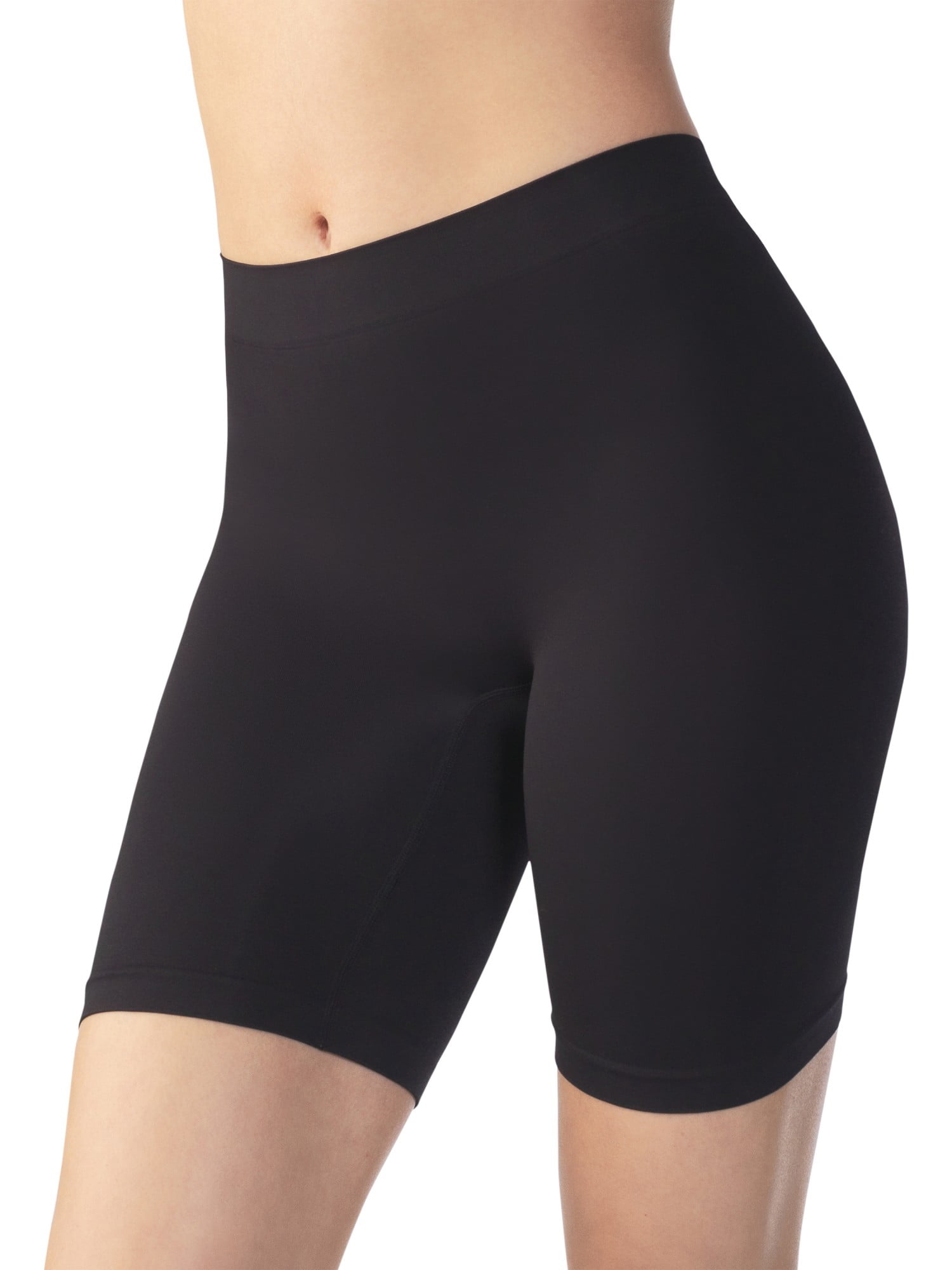 Women's Vassarette 12674 Comfortably Smooth Slip Short (Black