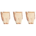 thumbnail image 1 of Vassarette Women's 3-Pack Comfortably Smooth Slip Short, Style 12674, Latte, 3XL/10, 1 of 2