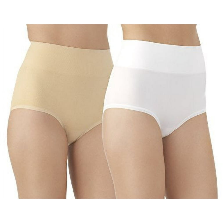 Vassarette Womens 2 Pack Comfortably Smooth Brief Panty, Style 13274 