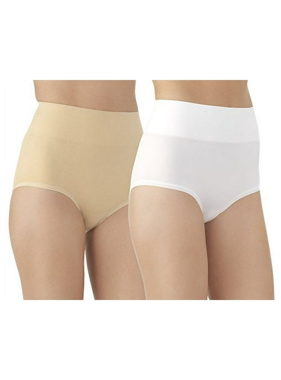 Vassarette Womens 2 Pack Comfortably Smooth Brief Panty, Style 13274