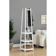 thumbnail image 1 of Vassen Coat Rack w/ 3-Tier Storage Shelves in Black Finish, 1 of 6