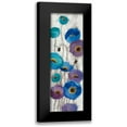thumbnail image 1 of Vassileva, Silvia 11x24 Black Modern Framed Museum Art Print Titled - Bold Anemones Panel III, 1 of 5
