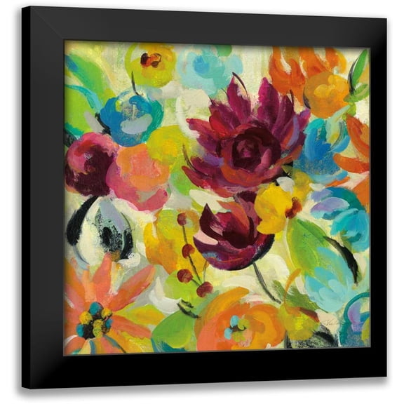 Vassileva, Silvia 12x12 Black Modern Framed Museum Art Print Titled - Autumn Joy II