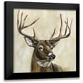 thumbnail image 1 of Vassileva, Silvia 12x12 Black Modern Framed Museum Art Print Titled - Bronze Deer, 1 of 5