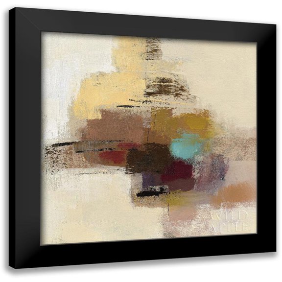 Vassileva, Silvia 12x12 Black Modern Framed Museum Art Print Titled - Morello Cherry Abstract II