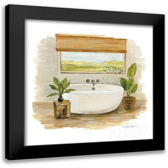 Vassileva, Silvia 12x12 Black Modern Framed Museum Art Print Titled - Sunny Spa II