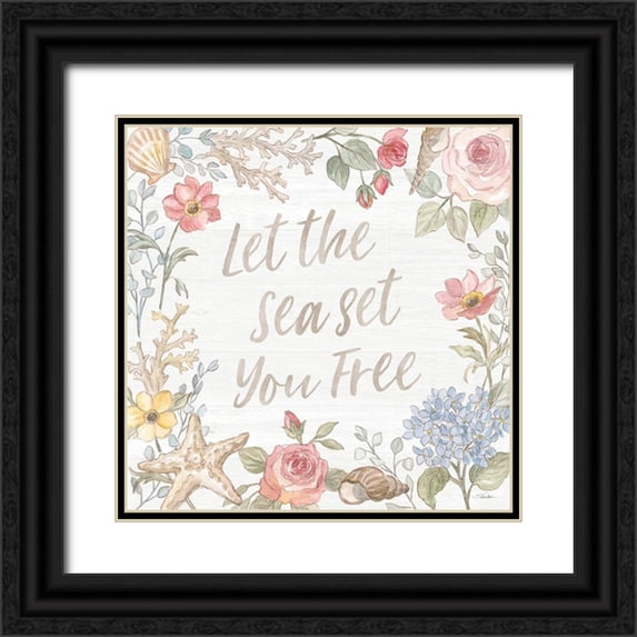 Vassileva, Silvia 12x12 Black Ornate Wood Framed with Double Matting Museum Art Print Titled - Coastal Cottage III