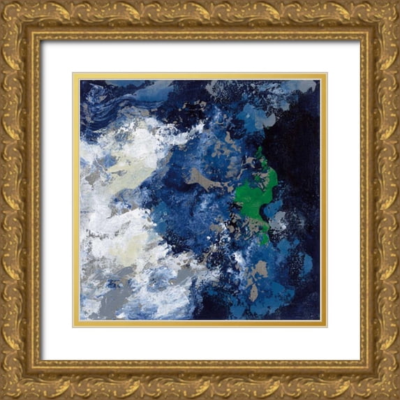 Vassileva, Silvia 12x12 Gold Ornate Wood Framed with Double Matting Museum Art Print Titled - Northern Coast III