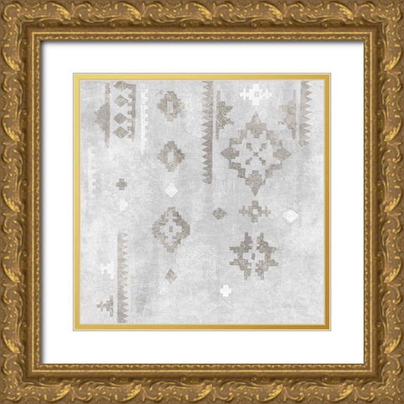 Vassileva, Silvia 12x12 Gold Ornate Wood Framed with Double Matting Museum Art Print Titled - Scandanavian Mood III Silver