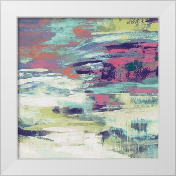 Vassileva, Silvia 12x12 White Modern Wood Framed Museum Art Print Titled - Bright Wave