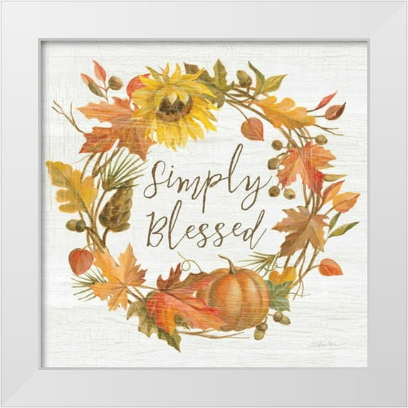 Vassileva, Silvia 12x12 White Modern Wood Framed Museum Art Print Titled - Fall Splendor VI