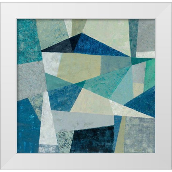 Vassileva, Silvia 12x12 White Modern Wood Framed Museum Art Print Titled - Indigo Geo Metric
