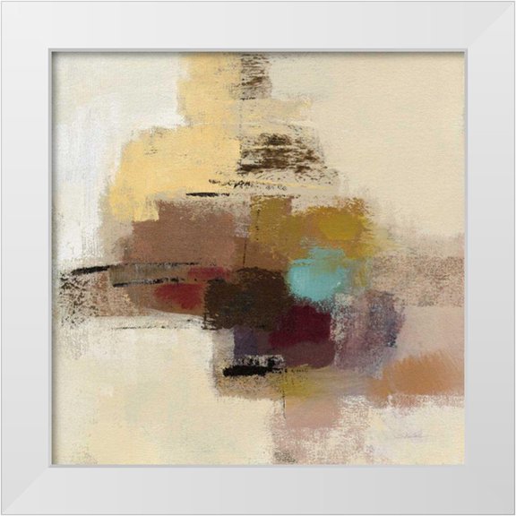 Vassileva, Silvia 12x12 White Modern Wood Framed Museum Art Print Titled - Morello Cherry Abstract II