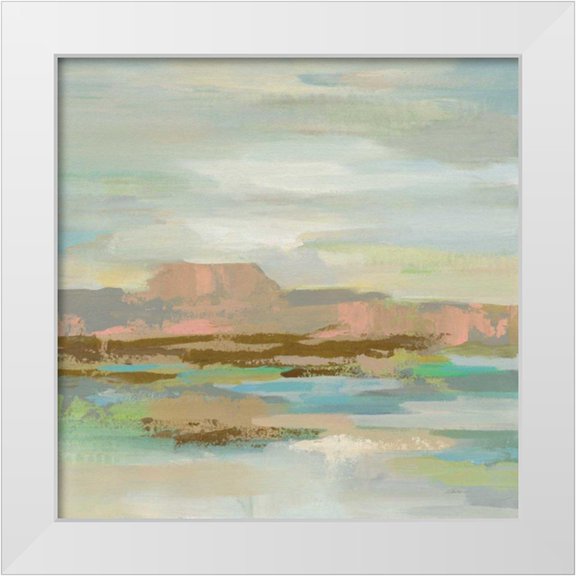 Vassileva, Silvia 12x12 White Modern Wood Framed Museum Art Print Titled - Spring Desert II v2