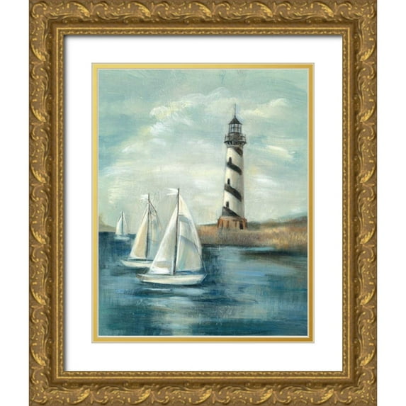 Vassileva, Silvia 12x14 Gold Ornate Wood Framed with Double Matting Museum Art Print Titled - Northeastern Breeze II