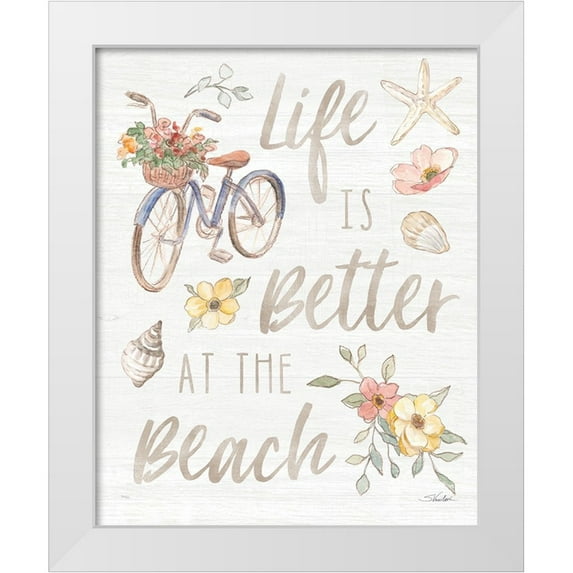Vassileva, Silvia 12x14 White Modern Wood Framed Museum Art Print Titled - Coastal Cottage IX