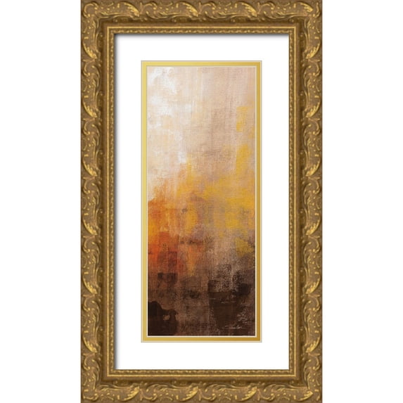Vassileva, Silvia 12x24 Gold Ornate Wood Framed with Double Matting Museum Art Print Titled - Lava II