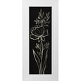 thumbnail image 1 of Vassileva, Silvia 13x32 White Modern Wood Framed Museum Art Print Titled - Black Floral III Crop, 1 of 4