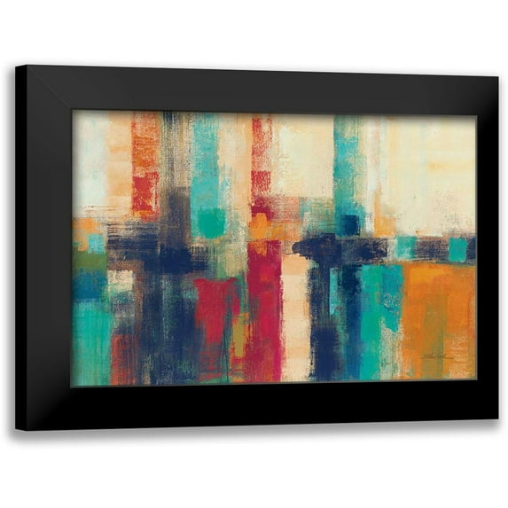 Vassileva, Silvia 14x11 Black Modern Framed Museum Art Print Titled - Bright Aqua Horizon Crop