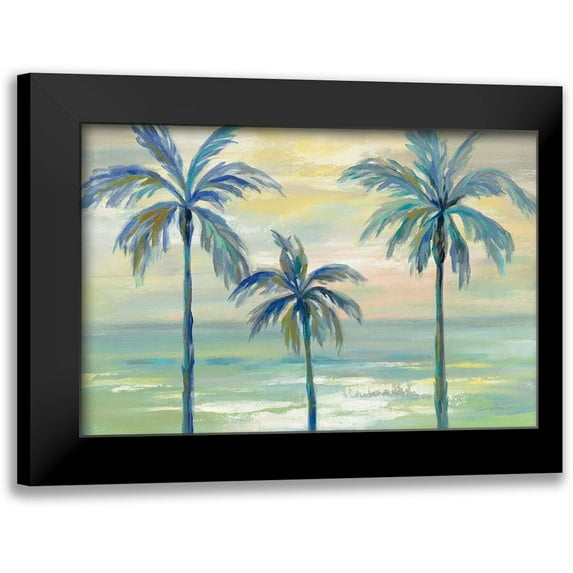 Vassileva, Silvia 14x11 Black Modern Framed Museum Art Print Titled - Marine Layer Palms