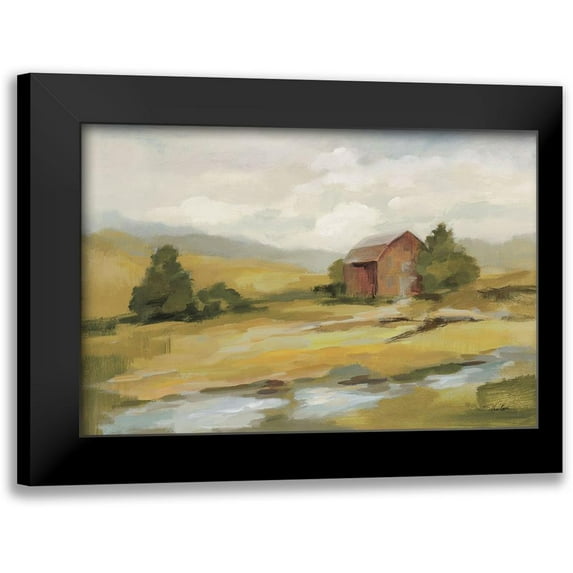 Vassileva, Silvia 14x11 Black Modern Framed Museum Art Print Titled - Springtime Farm Neutral