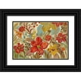 thumbnail image 1 of Vassileva, Silvia 14x11 Black Ornate Wood Framed with Double Matting Museum Art Print Titled - Tropical Flowers, 1 of 4