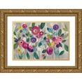 thumbnail image 1 of Vassileva, Silvia 14x11 Gold Ornate Wood Framed with Double Matting Museum Art Print Titled - Fairy Tale Flowers V Pink, 1 of 4