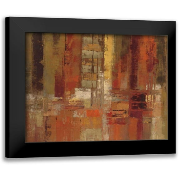 Vassileva, Silvia 14x12 Black Modern Framed Museum Art Print Titled - Sunset Street Crop