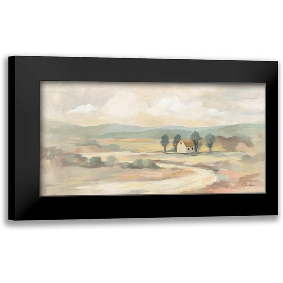 Vassileva, Silvia 14x9 Black Modern Framed Museum Art Print Titled - White Road
