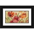 thumbnail image 1 of Vassileva, Silvia 14x9 Black Ornate Wood Framed with Double Matting Museum Art Print Titled - Expressive Tulips Neutral v2, 1 of 4
