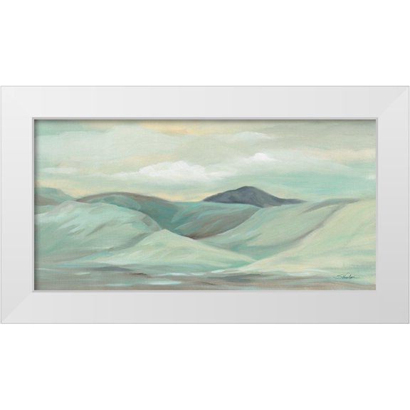 Vassileva, Silvia 14x9 White Modern Wood Framed Museum Art Print Titled - Mint Hills
