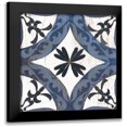 thumbnail image 1 of Vassileva, Silvia 15x15 Black Modern Framed Museum Art Print Titled - Downtown I Indigo and Cream, 1 of 5
