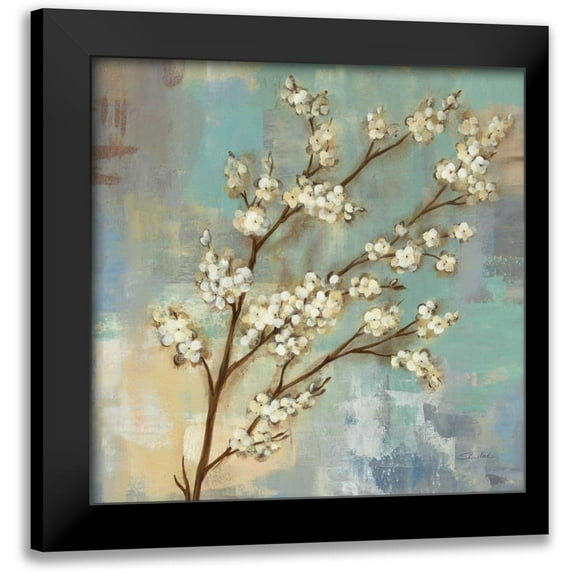 Vassileva, Silvia 15x15 Black Modern Framed Museum Art Print Titled - Kyoto Blossoms I