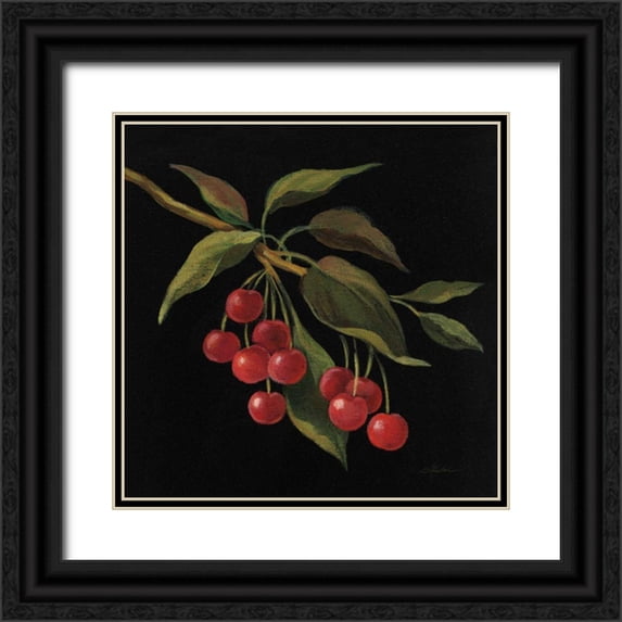 Vassileva, Silvia 15x15 Black Ornate Wood Framed with Double Matting Museum Art Print Titled - Cerise no Words