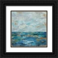 thumbnail image 1 of Vassileva, Silvia 15x15 Black Ornate Wood Framed with Double Matting Museum Art Print Titled - Seascape Sketches I, 1 of 4